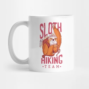 Vintage Sloth Hiking Team Mug